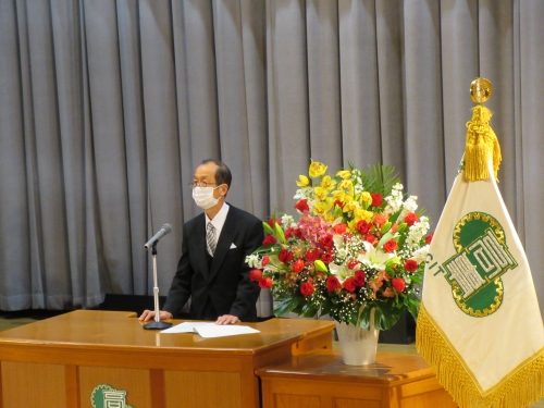 校長式辞の様子